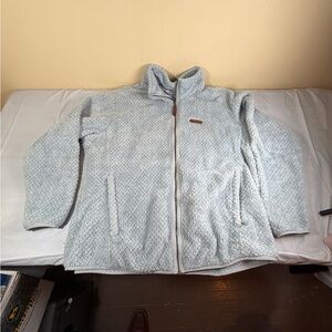 Columbia Soft Textured Light Gray Ski Jacket
